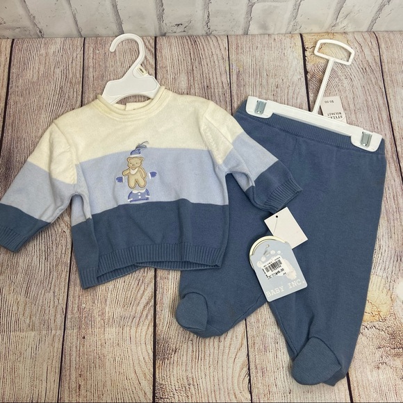3 Piece Baby Inc Blue & Green Set - 3 month - Picture 4 of 7